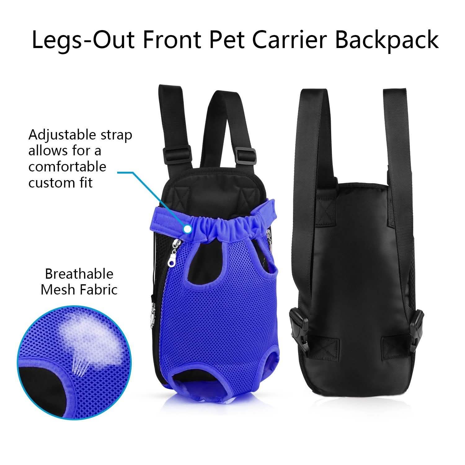 Leg-Out Pet Backpack Carrier Travel Bag Pet Supplies - Tophatter Daily Deals