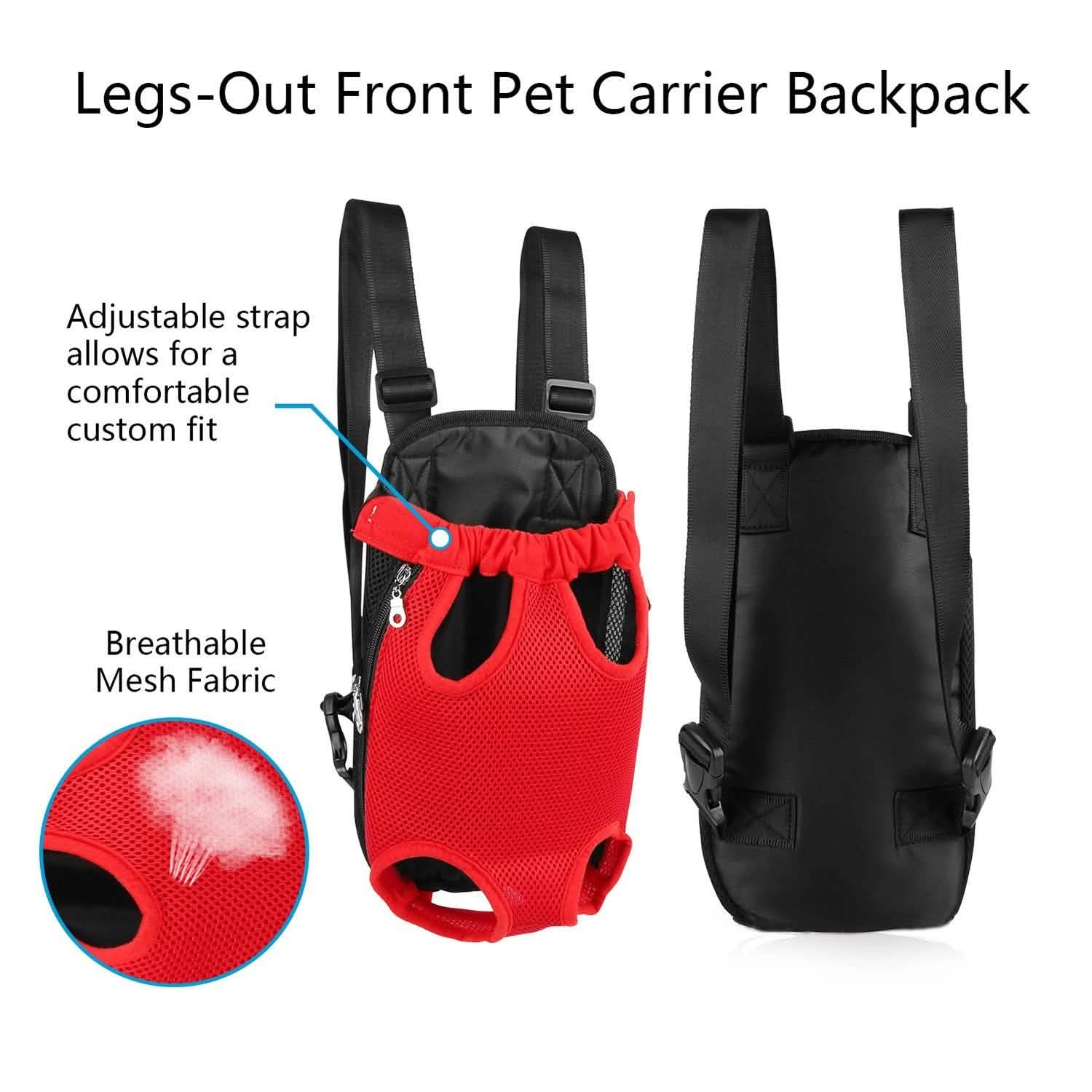Leg-Out Pet Backpack Carrier Travel Bag Pet Supplies - Tophatter Daily Deals