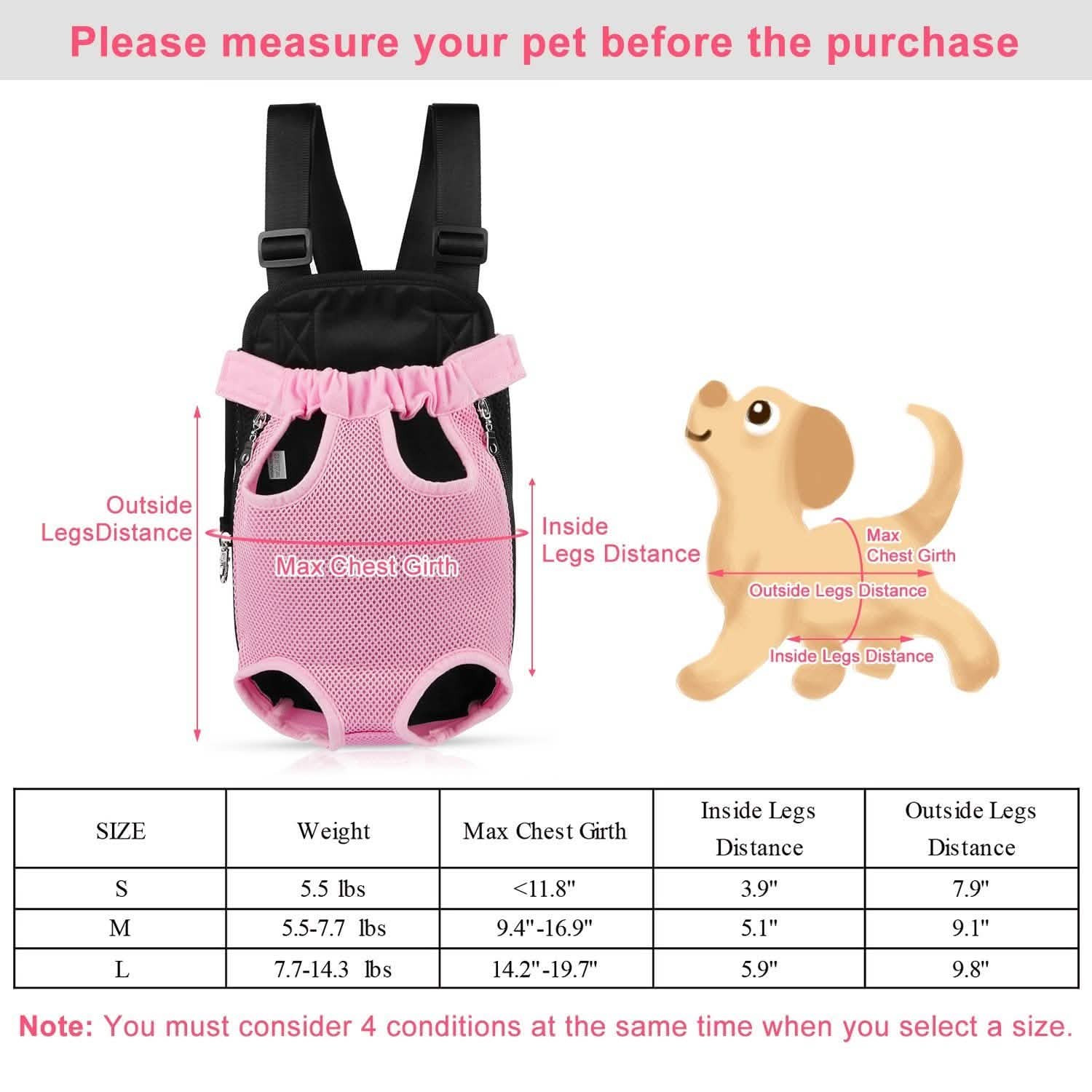 Leg-Out Pet Backpack Carrier Travel Bag Pet Supplies - Tophatter Daily Deals