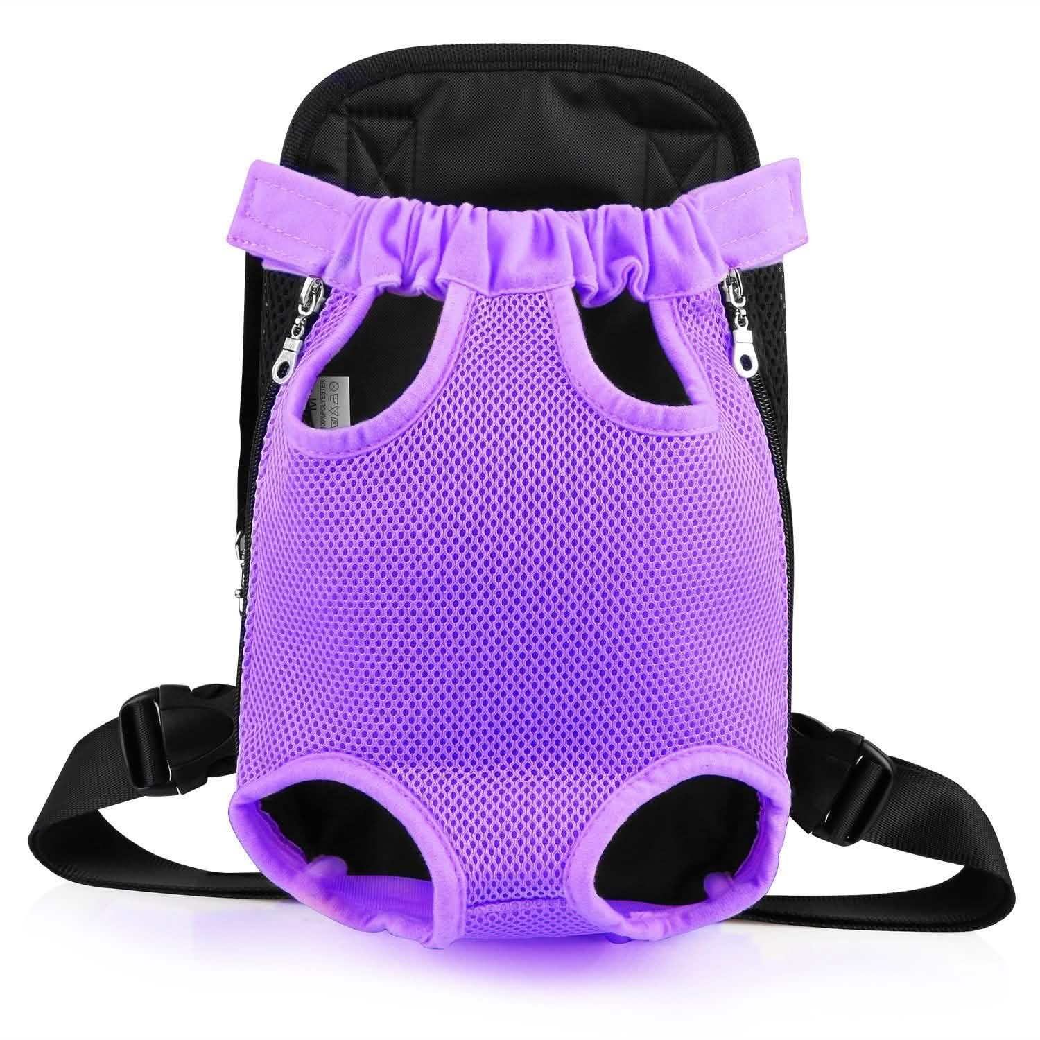 Leg-Out Pet Backpack Carrier Travel Bag Purple Pet Supplies - Tophatter Daily Deals