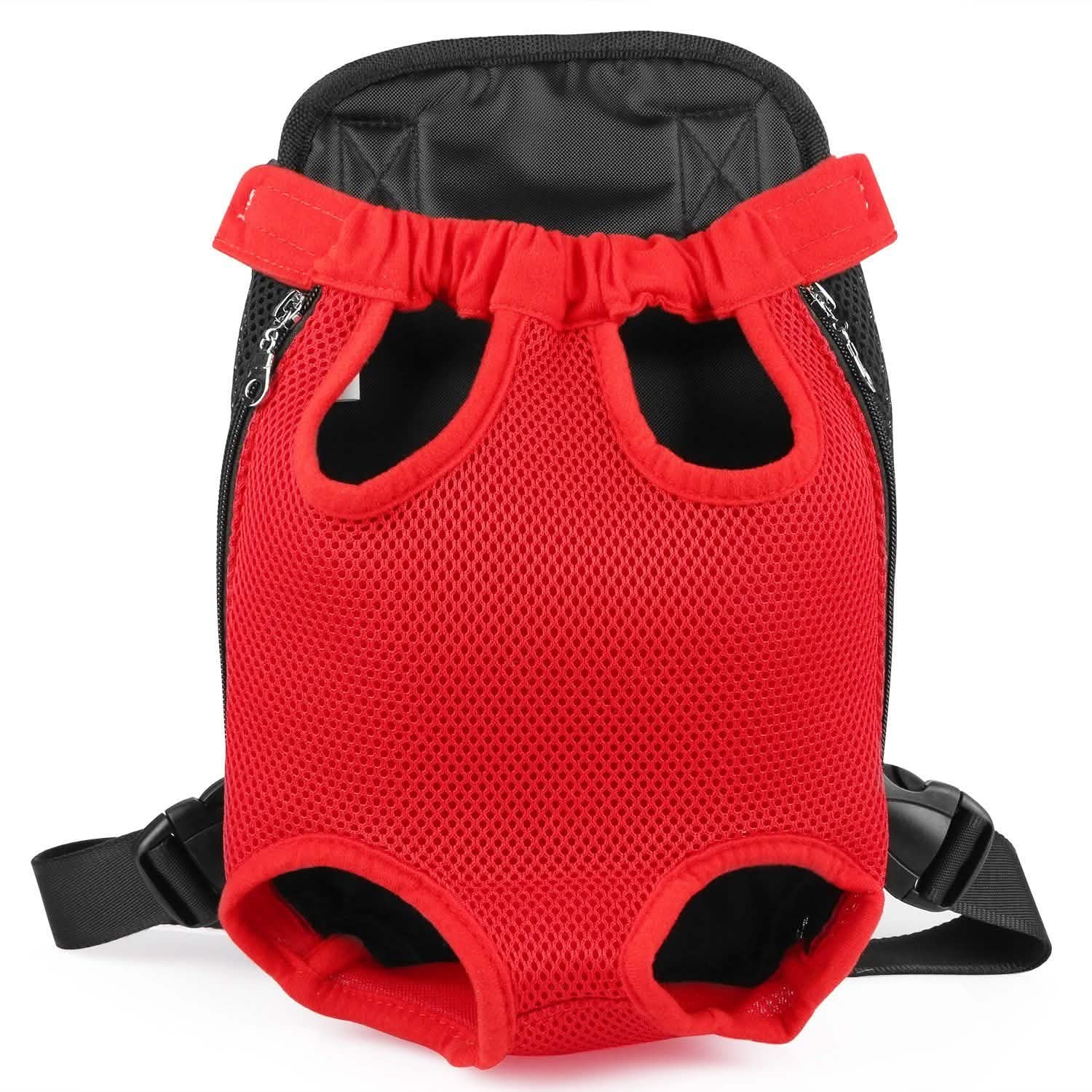 Leg-Out Pet Backpack Carrier Travel Bag Red Pet Supplies - Tophatter Daily Deals