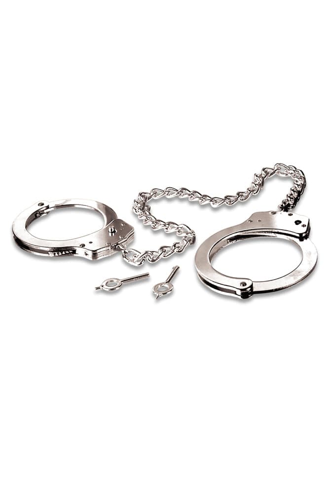 Pipedream - Fetish Fantasy - Metal Leg/Ankle Cuffs - Silver BDSM - Tophatter Daily Deals