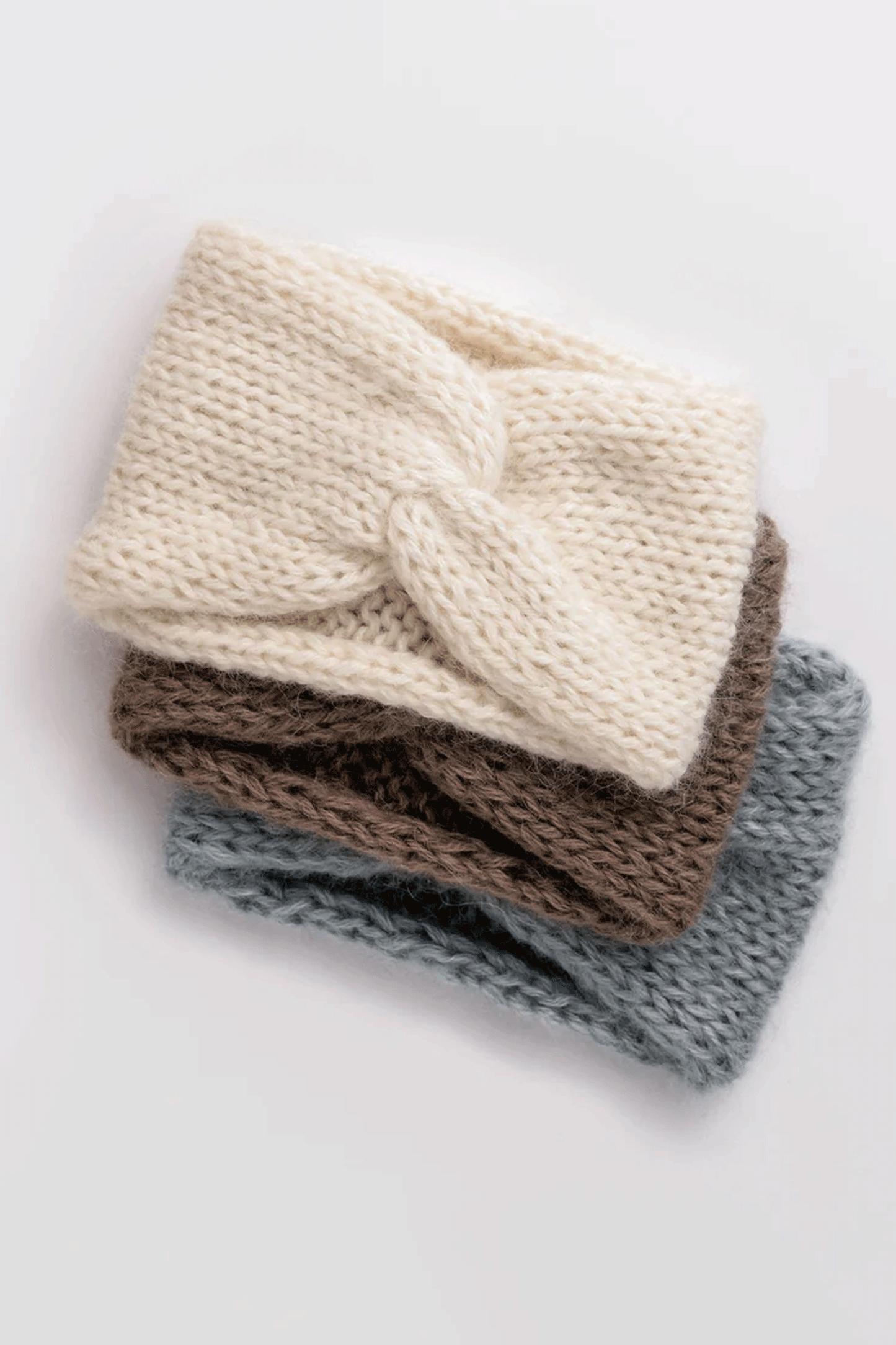 Soft Cozy Womens Knitted Headband - Twisted Mohair Warmth - Tophatter Daily Deals