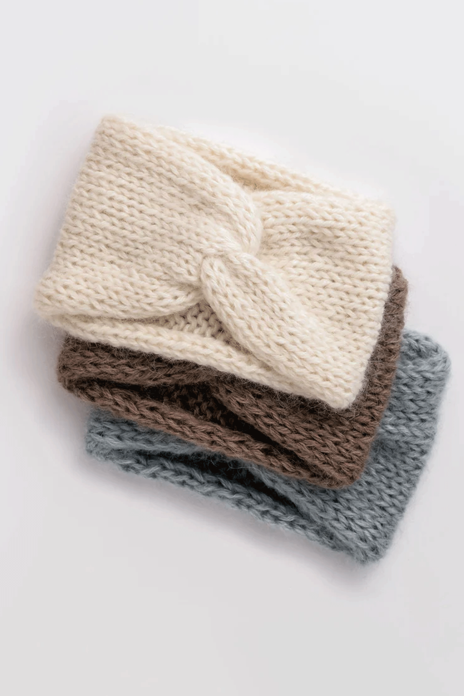 Soft Cozy Womens Knitted Headband - Twisted Mohair Warmth - Tophatter Daily Deals