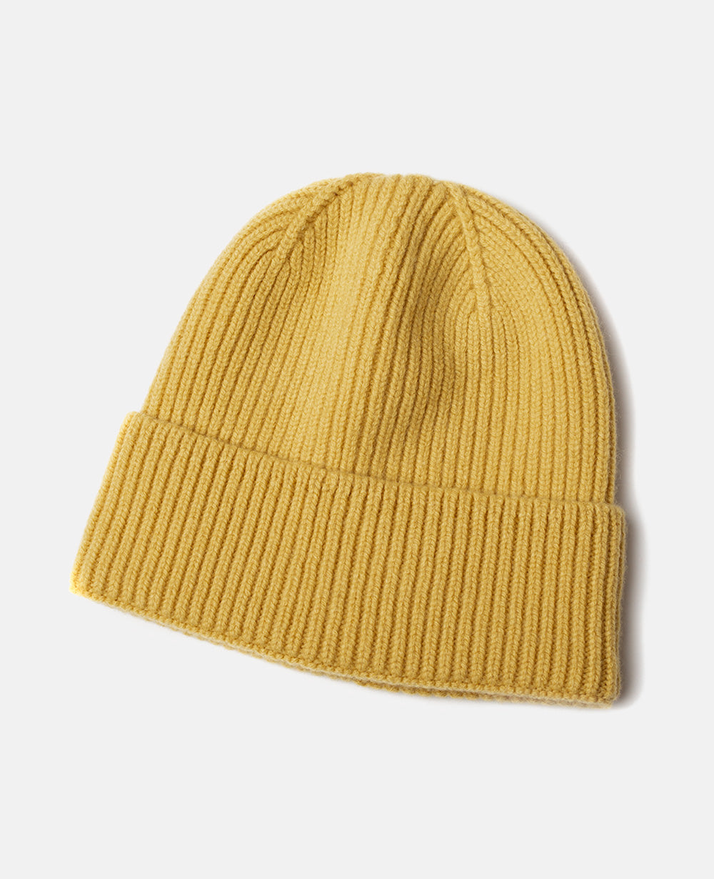 Warm Unisex Beanie - Cuffed Ribbed Knit, Wool Blend - Tophatter Daily Deals