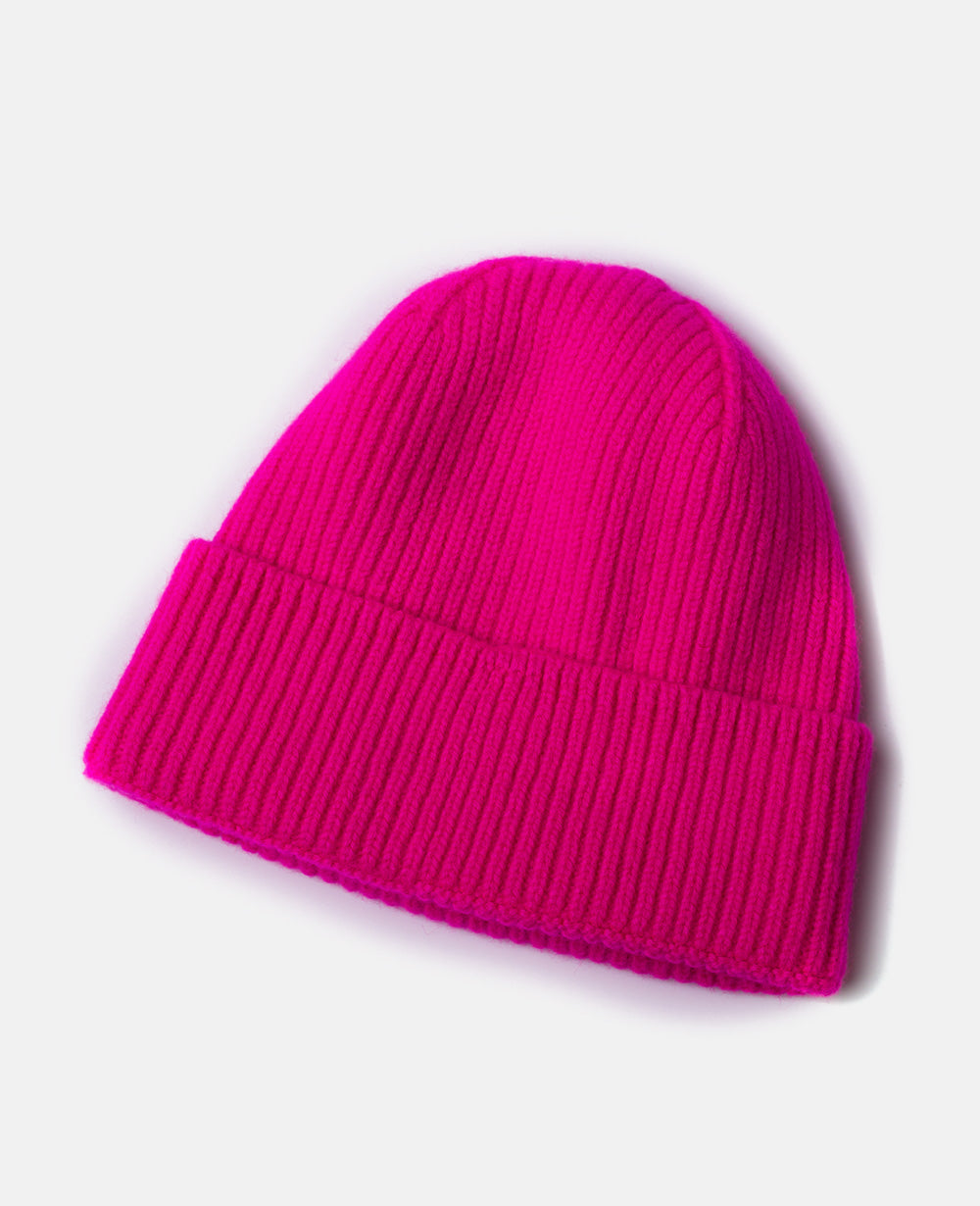 Warm Cozy Women’s Beanie - Folded Cuff, Ribbed Knit, Winter - Tophatter Daily Deals