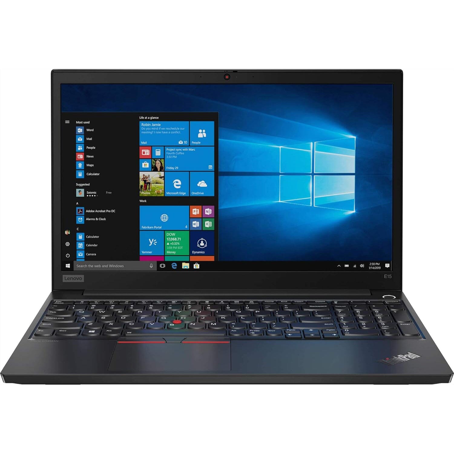 Lenovo ThinkPad E15 8GB RAM 256GB SSD i3-10110U 15.6" Laptop (Refurbished) Lenovo ThinkPad - Tophatter Daily Deals