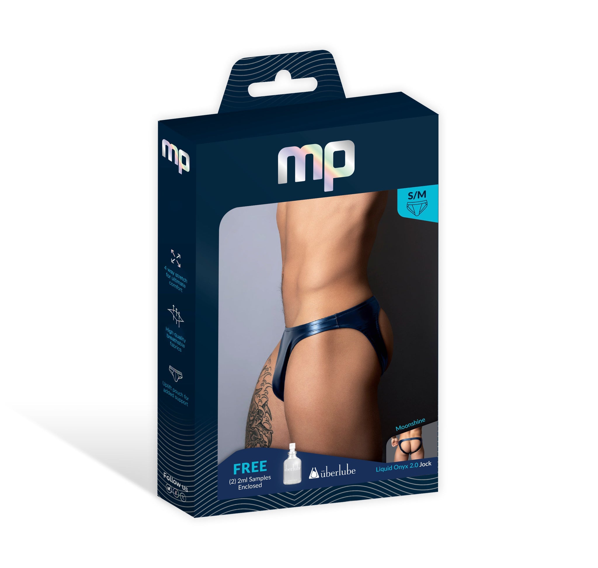 Liquid Onyx 2.0 Moonsh – Men's Wet Look Thong Underwear Small Medium > Clothes > Mens Thongs - Tophatter Daily Deals
