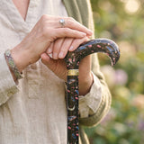The Night Garden Designer Cane: Patterned Derby Handle Adjustable Walking Canes - Tophatter Daily Deals