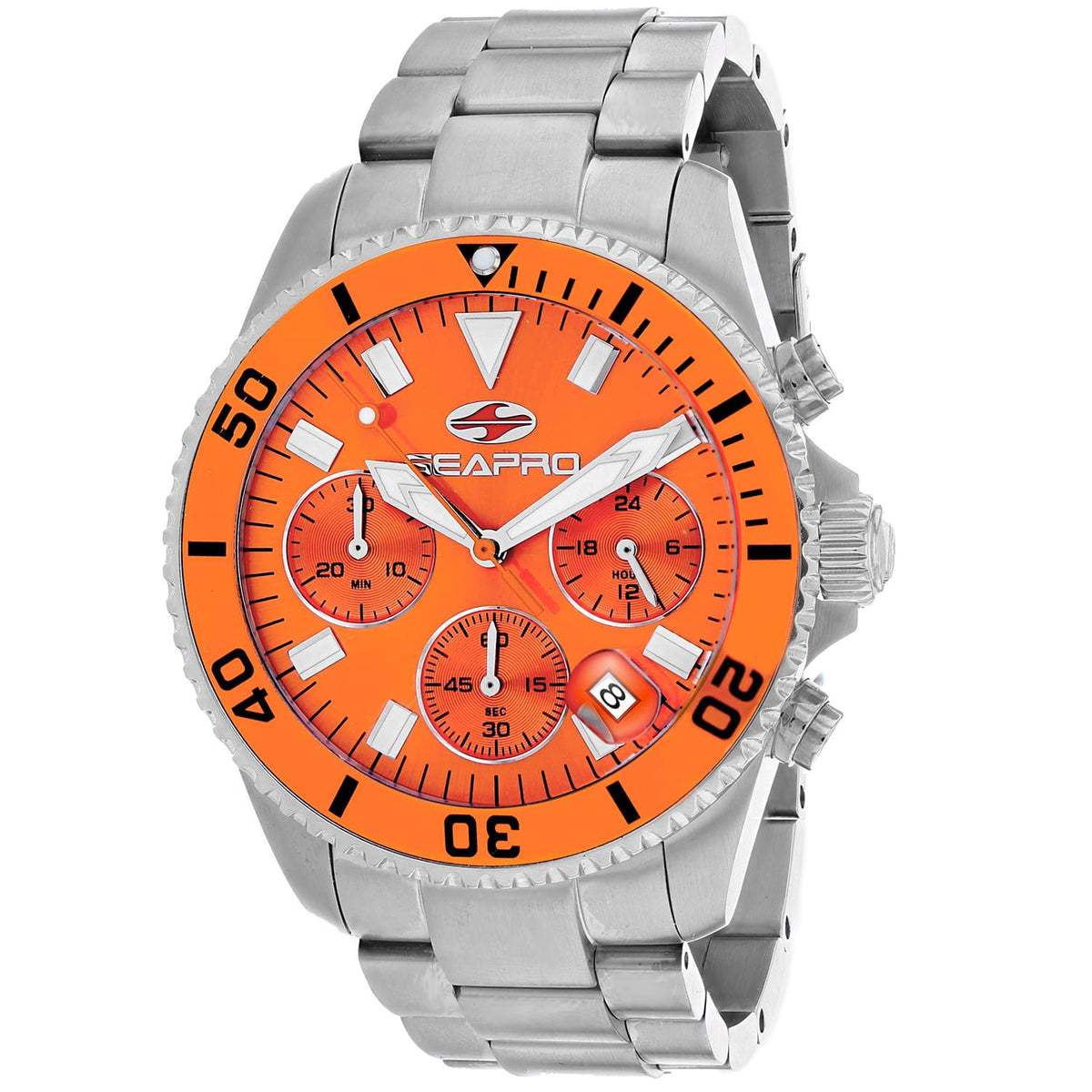 Seapro Men's Scuba 200 Chrono // SP4355 Orange Watches - Tophatter Daily Deals