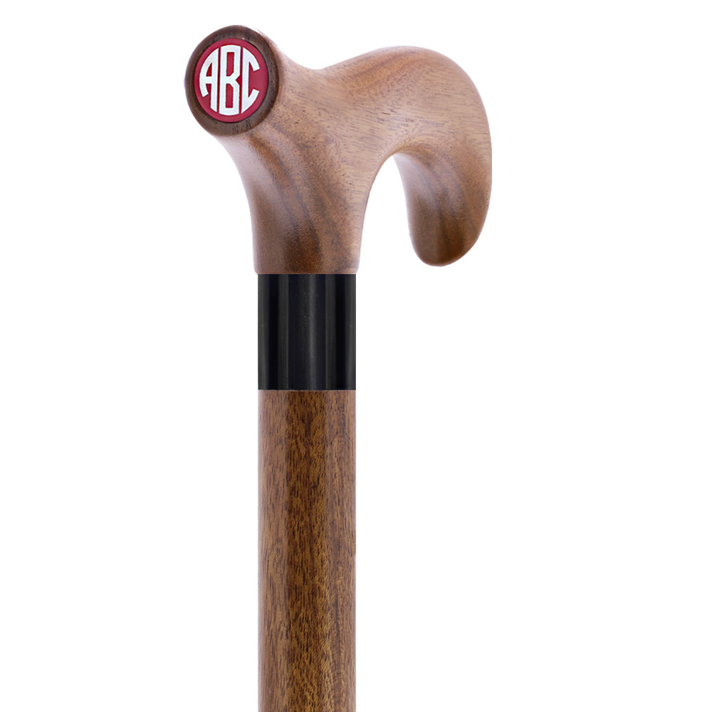 Custom-Engraved Wooden Cane: Choose Color & Personalize - Tophatter Daily Deals