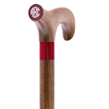 Custom-Engraved Wooden Cane: Choose Color & Personalize - Tophatter Daily Deals