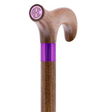 Custom-Engraved Wooden Cane: Choose Color & Personalize - Tophatter Daily Deals