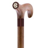 Custom-Engraved Wooden Cane: Choose Color & Personalize - Tophatter Daily Deals