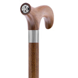 Custom-Engraved Wooden Cane: Choose Color & Personalize - Tophatter Daily Deals