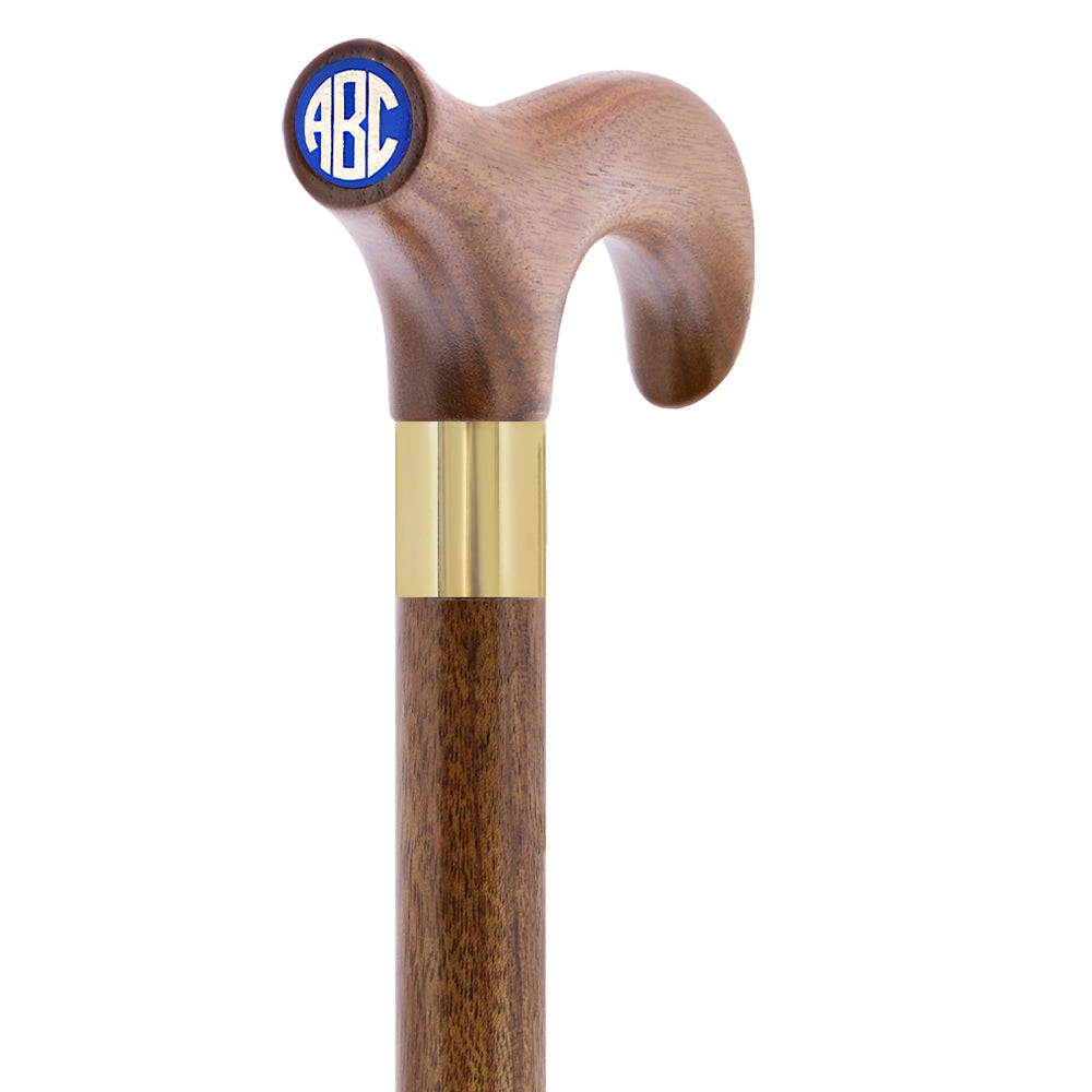 Custom-Engraved Wooden Cane: Choose Color & Personalize - Tophatter Daily Deals