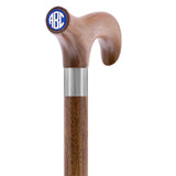 Custom-Engraved Wooden Cane: Choose Color & Personalize - Tophatter Daily Deals