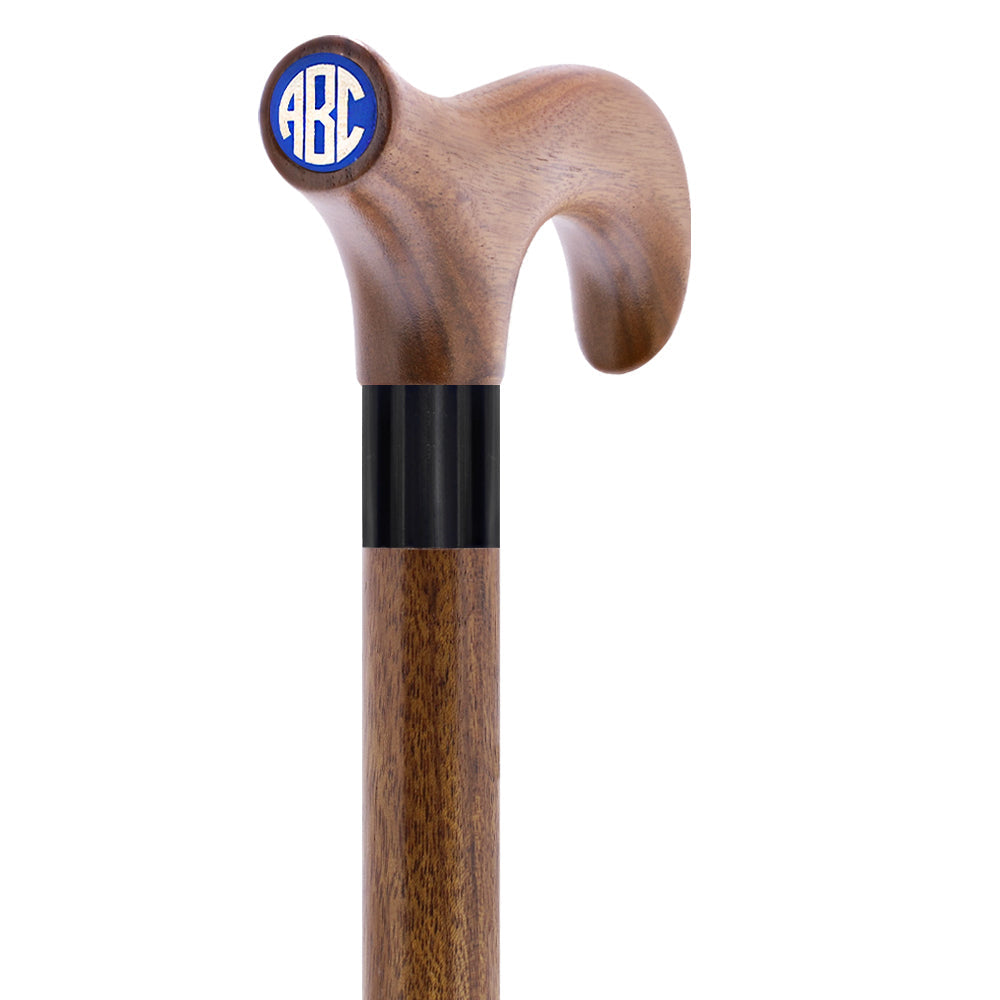 Custom-Engraved Wooden Cane: Choose Color & Personalize - Tophatter Daily Deals