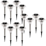 Lights Color Changing Landscape Solar Lamps 12-Pieces Outdoor Lighting - Tophatter Daily Deals