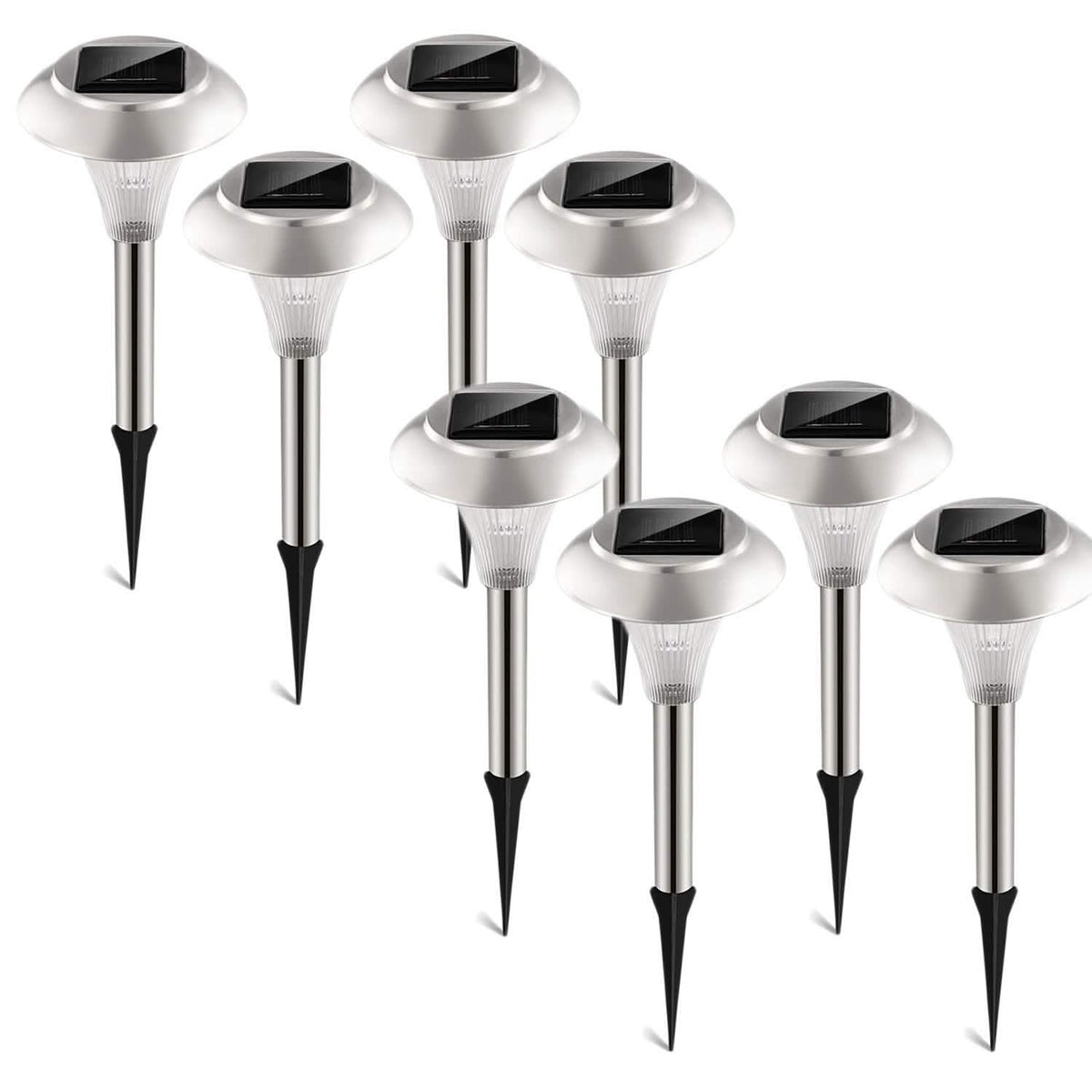 Lights Color Changing Landscape Solar Lamps 8-Pieces Outdoor Lighting - Tophatter Daily Deals