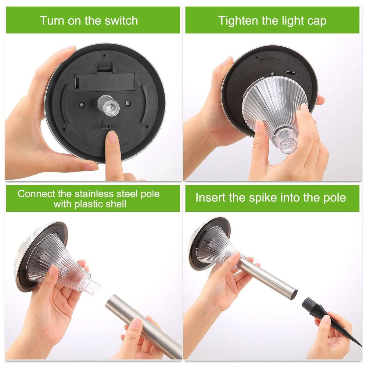 Lights Color Changing Landscape Solar Lamps Outdoor Lighting - Tophatter Daily Deals