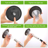 Lights Color Changing Landscape Solar Lamps Outdoor Lighting - Tophatter Daily Deals