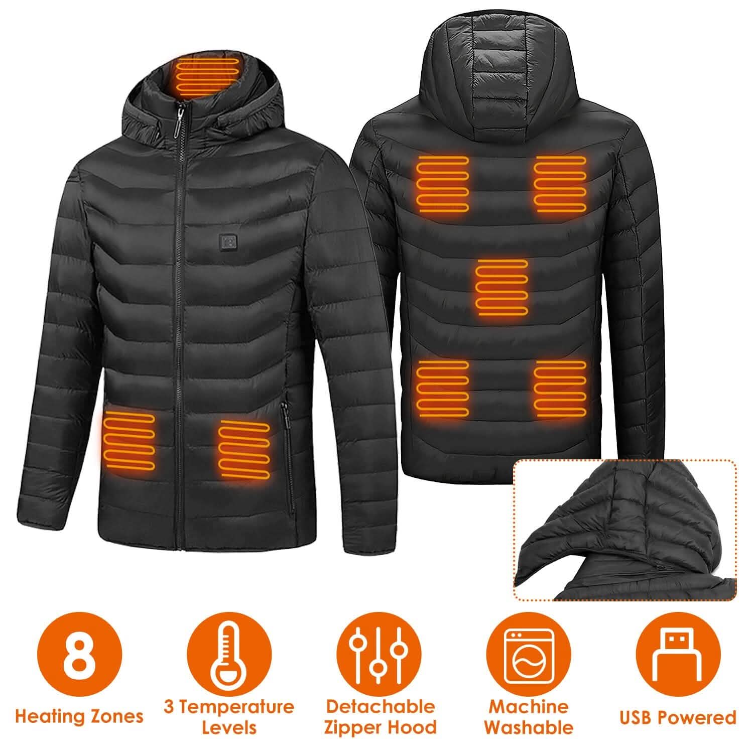 Lightweight Electric Heated Jacket Men's Outerwear - Tophatter Daily Deals