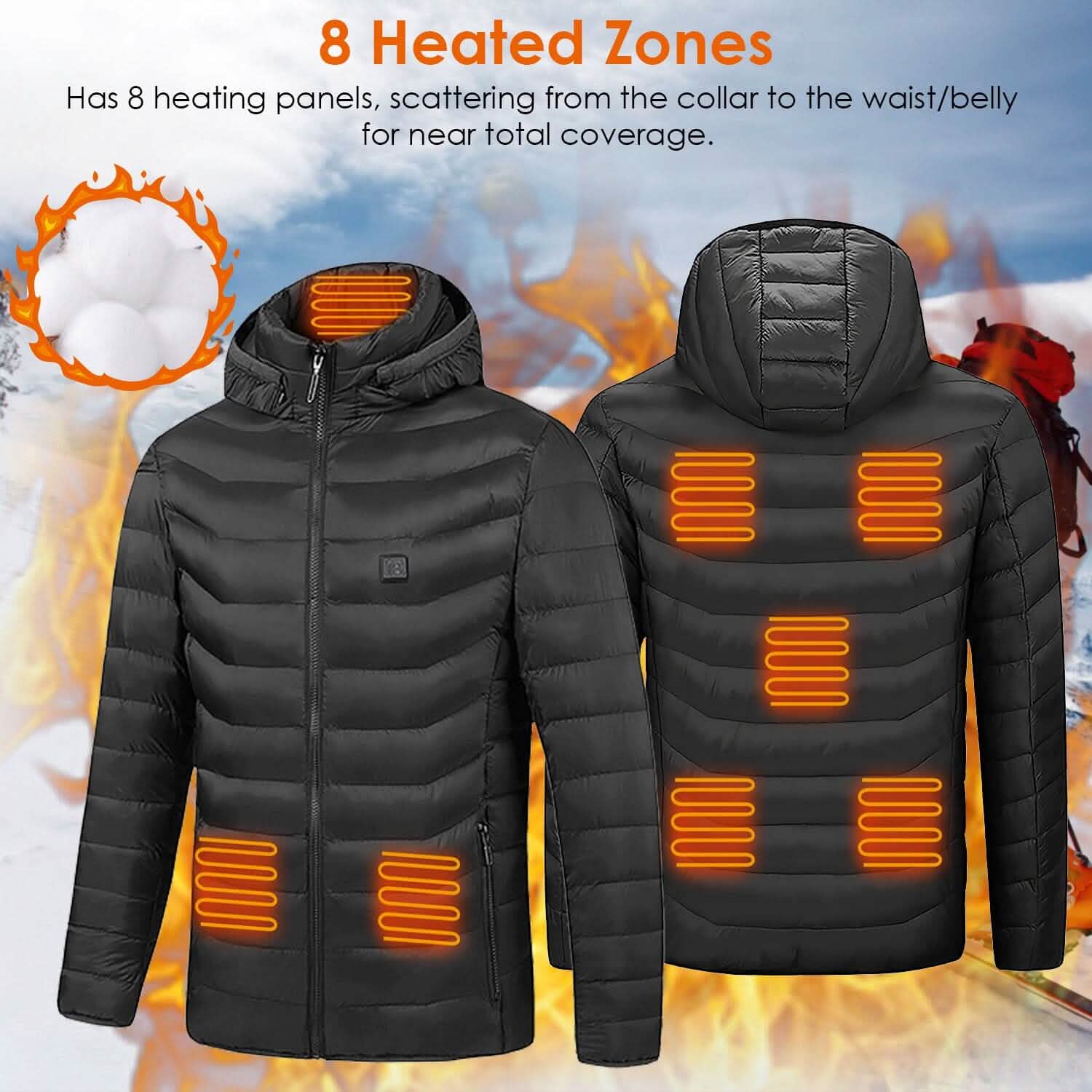 Lightweight Electric Heated Jacket Men's Outerwear - Tophatter Daily Deals