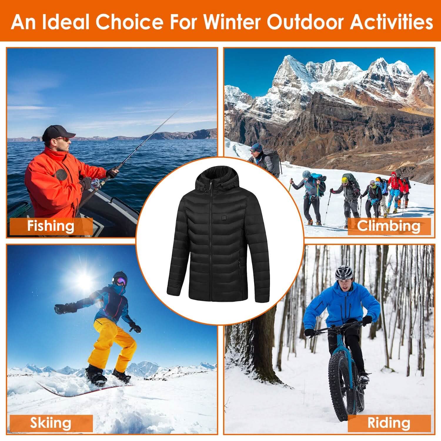 Lightweight Electric Heated Jacket Men's Outerwear - Tophatter Daily Deals