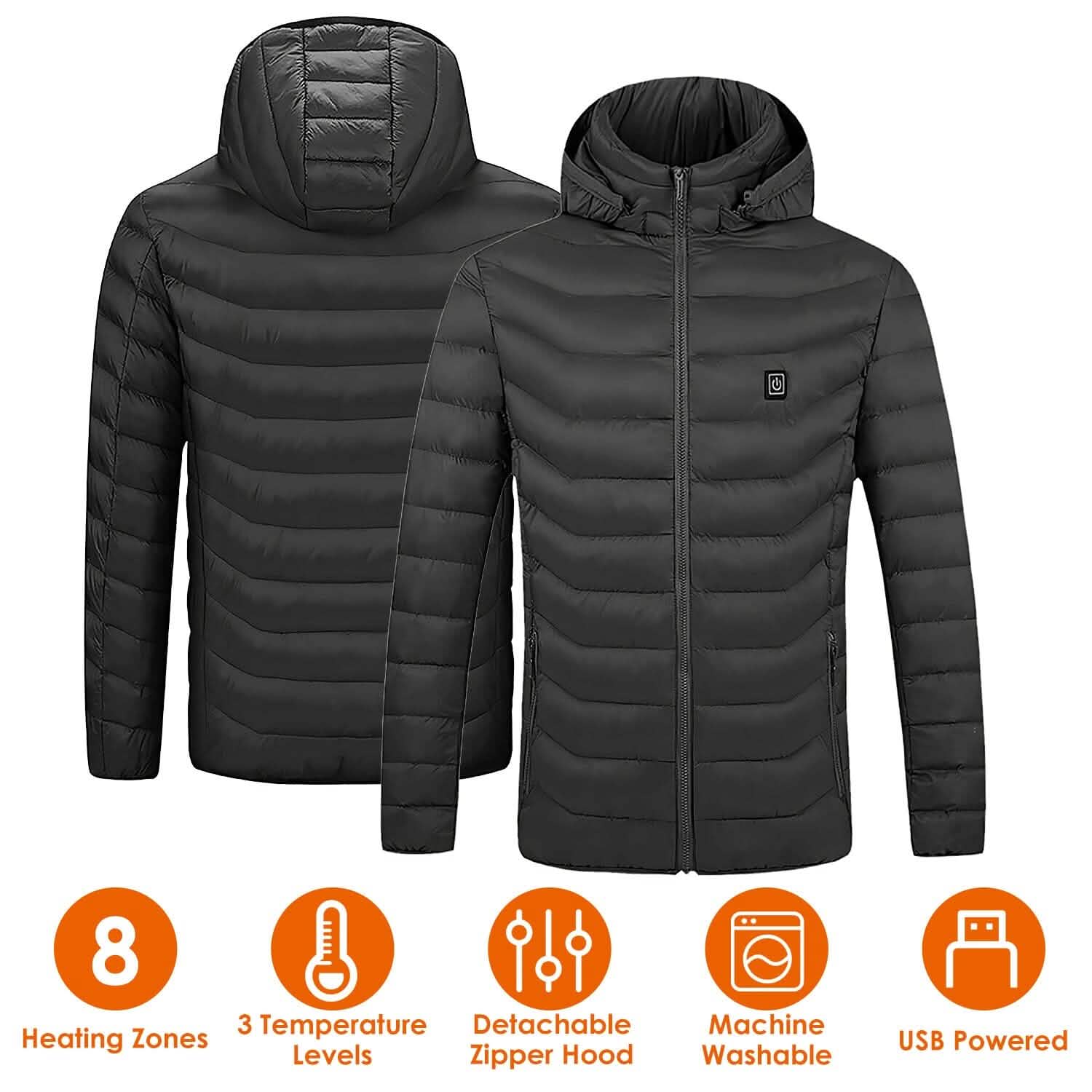 Lightweight Electric Heated Jacket Men's Outerwear - Tophatter Daily Deals