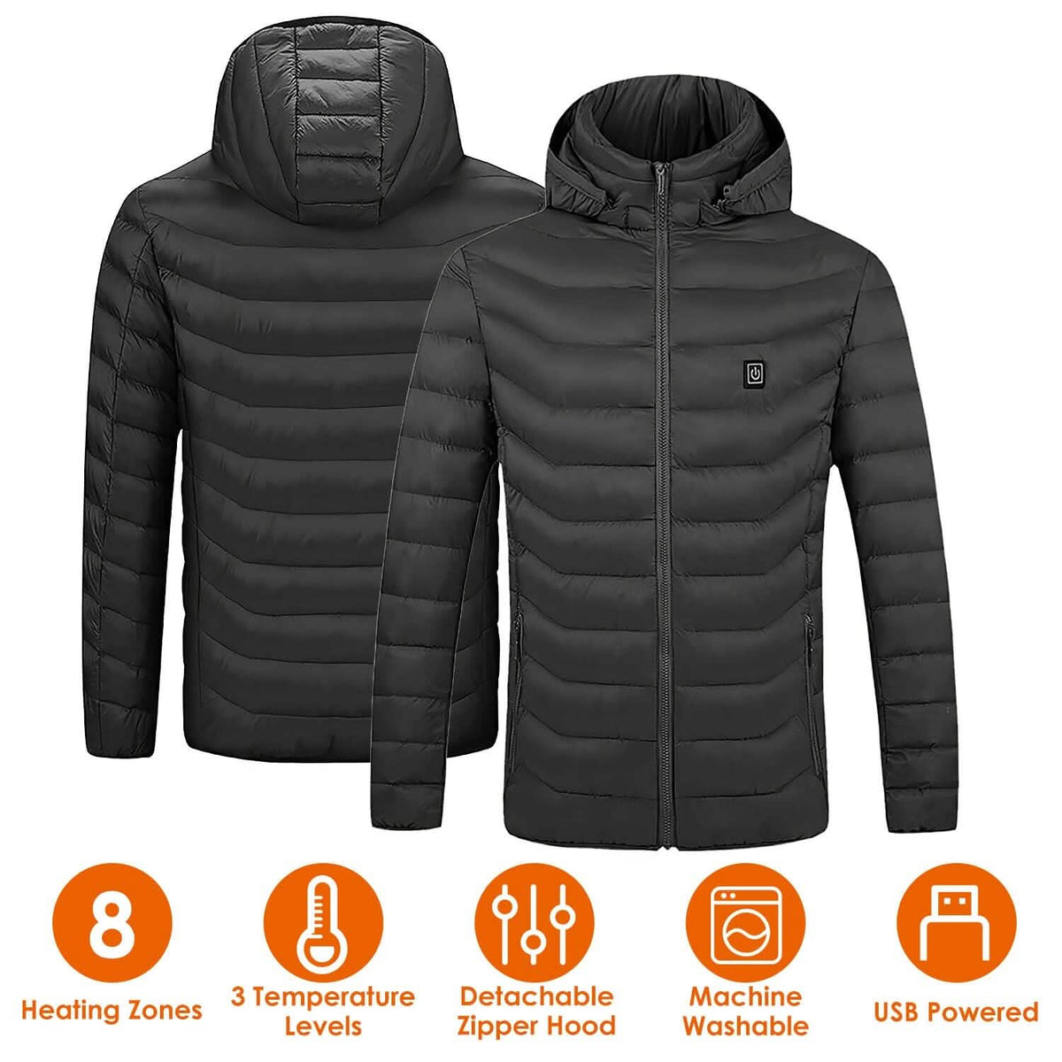 Lightweight Electric Heated Jacket Men's Outerwear - Tophatter Daily Deals