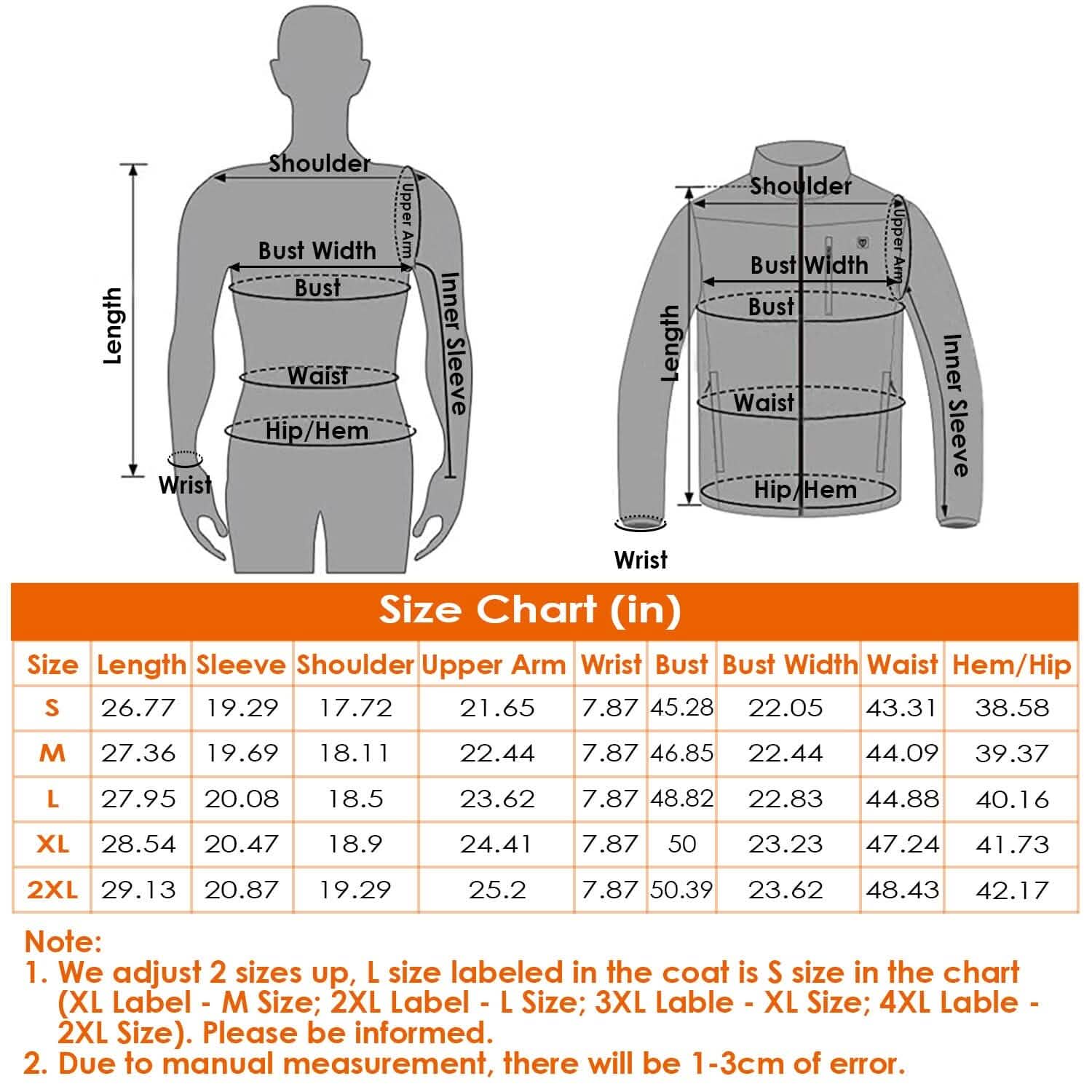 Lightweight Electric Heated Jacket Men's Outerwear - Tophatter Daily Deals