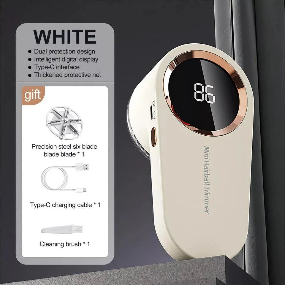 Electric Lint Remover - Rechargeable Bobble Remover Fabric Shaver For Clothes White Home - Tophatter Daily Deals