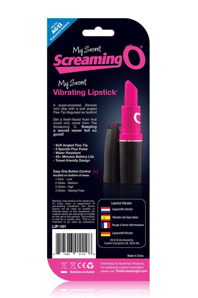 Screaming O - My Secret - Discreet Vibrating Mini Lipstick Bullet Sex Toy - Tophatter Daily Deals