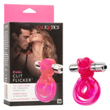 Dual Clit Flicker Vibrating Cockring with Removable Stimulator > Cock Ring > Vibrating - Tophatter Daily Deals
