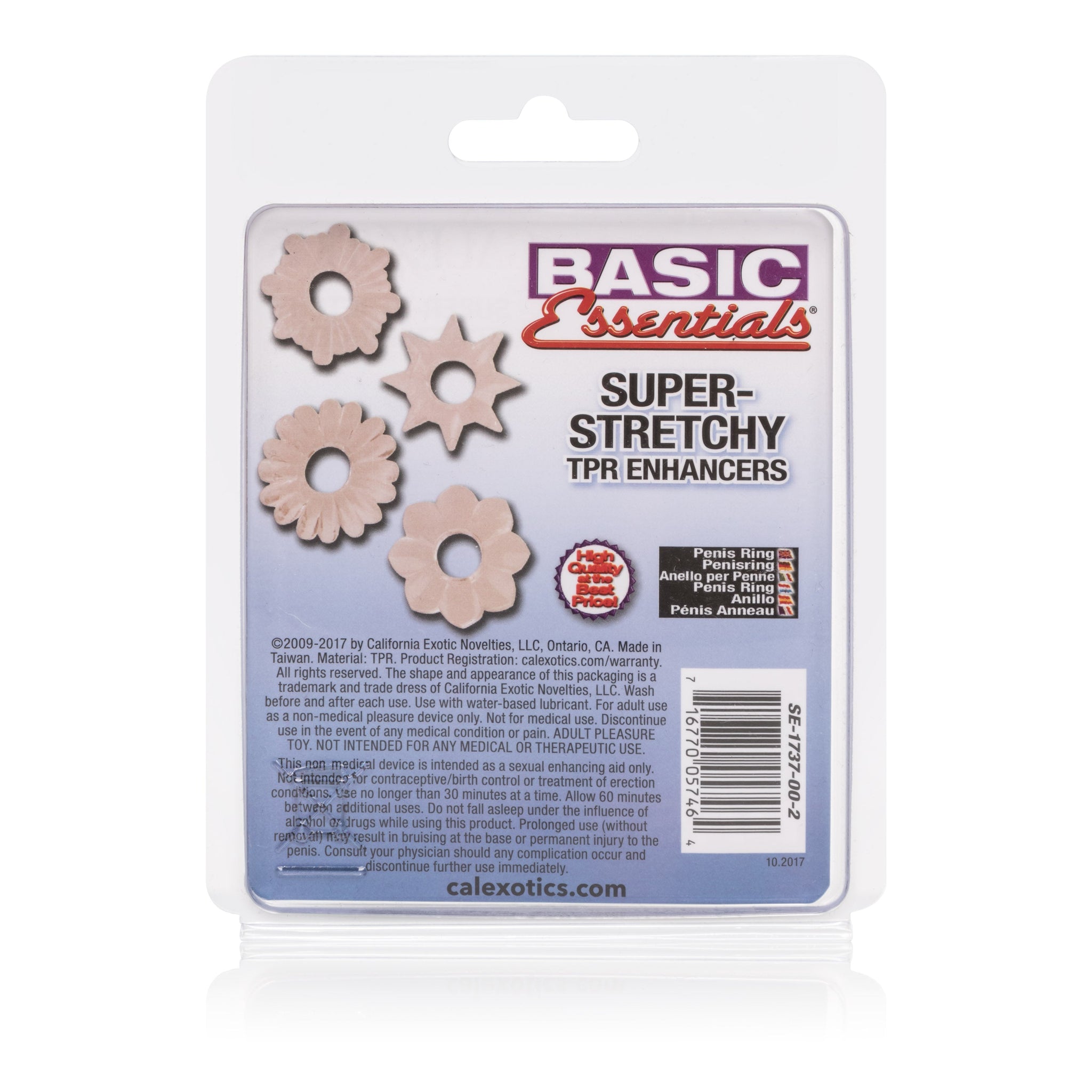 Basic Essentials Super Stretchy TPR Enhancer Sleeves – Set of Four Sleeve Enhancers > Cock Ring > Sets - Tophatter Daily Deals