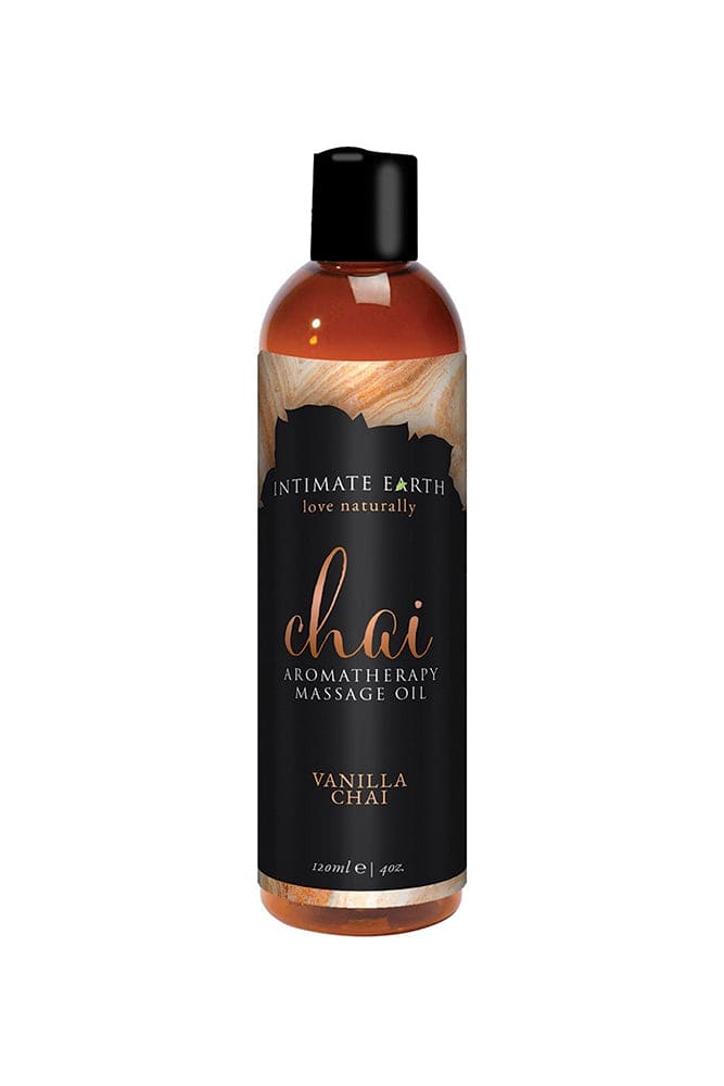 Intimate Earth - Aromatherapy Massage Oil - Chai - Vanilla Chai - 4oz Liquid - Tophatter Daily Deals