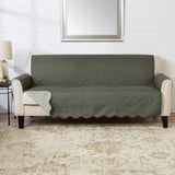 Medallion Solid Furniture Protector - Elenor Collection Sofa Sage Green Light Gray Furniture & Decor - Tophatter Daily Deals