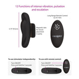 Lock-N-Play Remote Petite Panty Teaser in Black Panty Vibrator - Tophatter Daily Deals