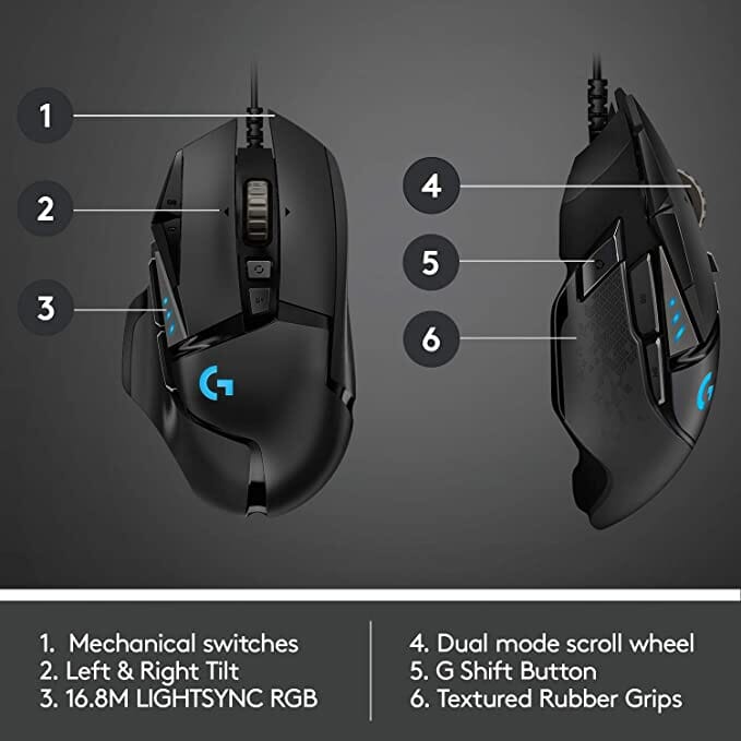 Logitech G502 Gaming Mouse (Refurbished) Gaming Mouse - Tophatter Daily Deals