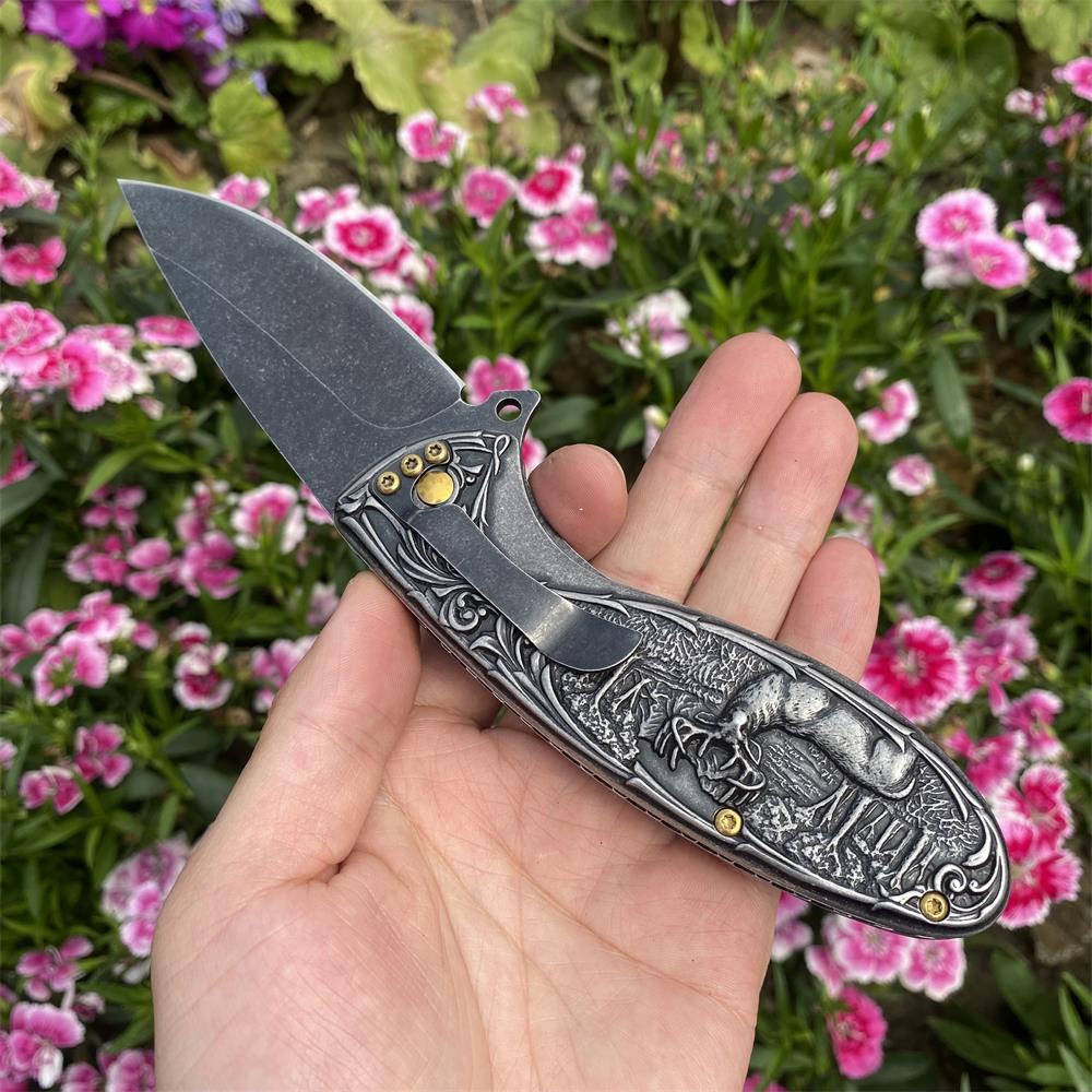 Reindeer Folding Knife - Tophatter Daily Deals