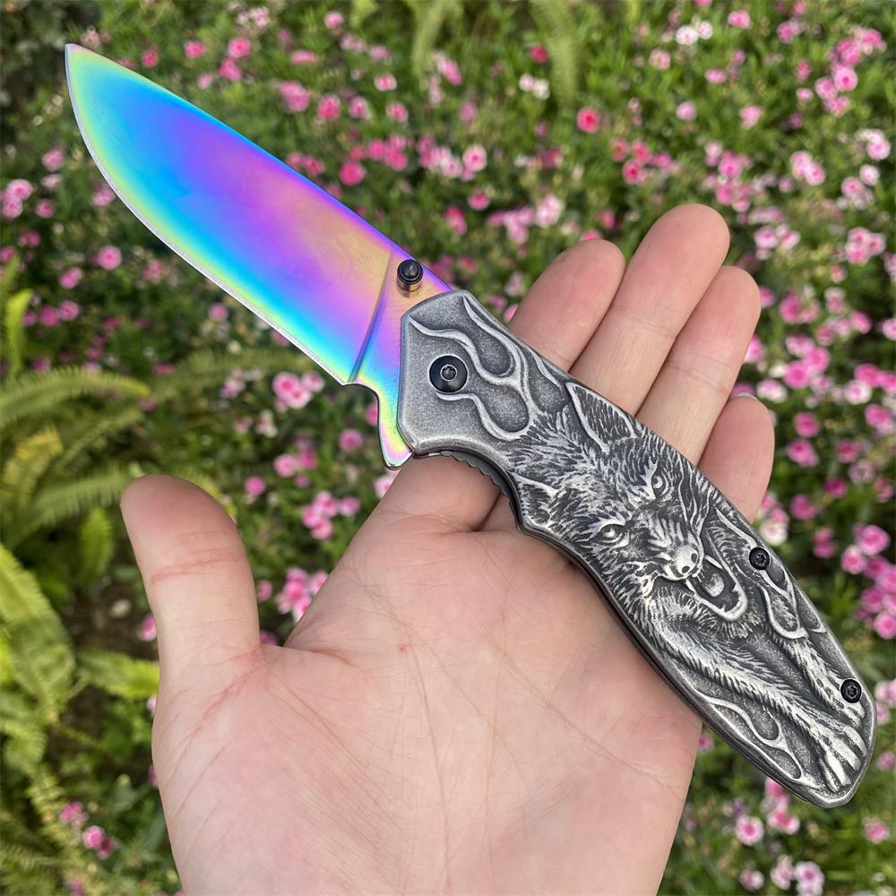 Lone Wolf Pocket Folding Knife - Tophatter Daily Deals