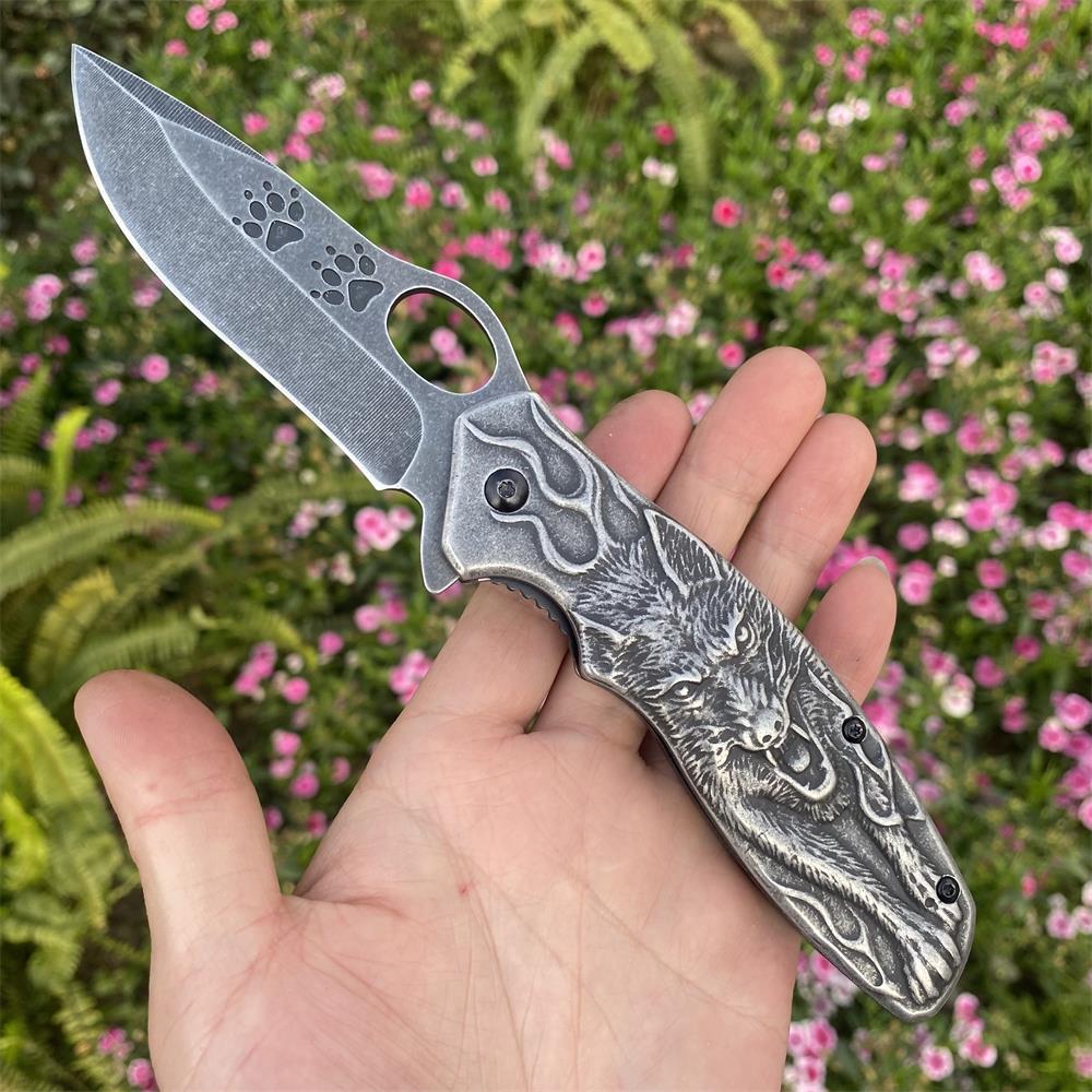 Lone Wolf Pocket Folding Knife - Tophatter Daily Deals