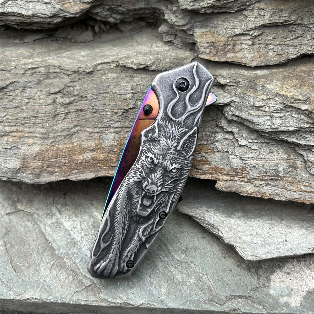 Lone Wolf Pocket Folding Knife - Tophatter Daily Deals