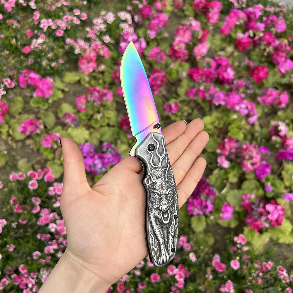 Lone Wolf Pocket Folding Knife - Tophatter Daily Deals