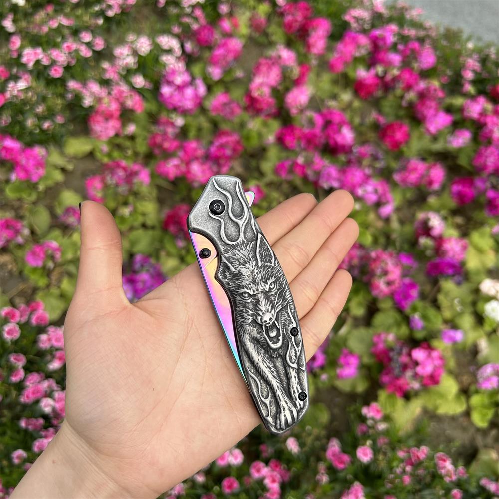 Lone Wolf Pocket Folding Knife - Tophatter Daily Deals