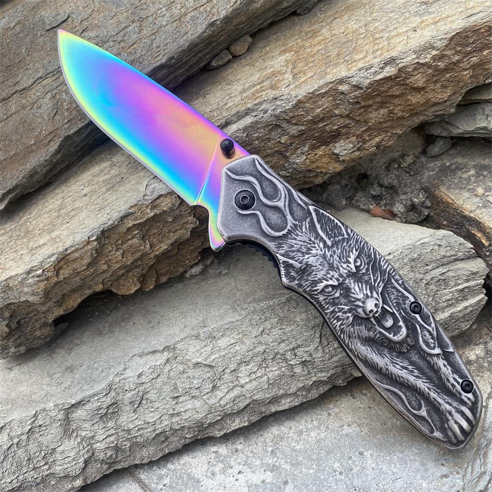 Lone Wolf Pocket Folding Knife - Tophatter Daily Deals