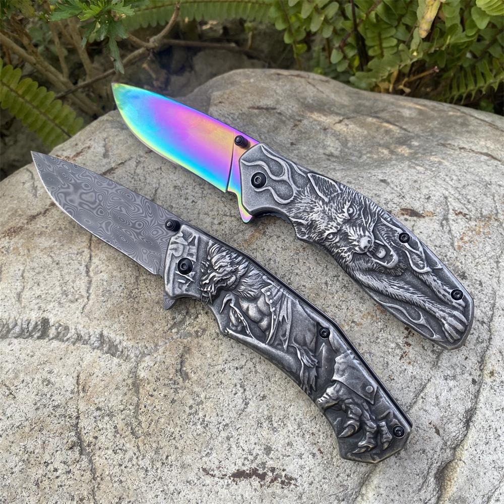 Lone Wolf Pocket Folding Knife - Tophatter Daily Deals