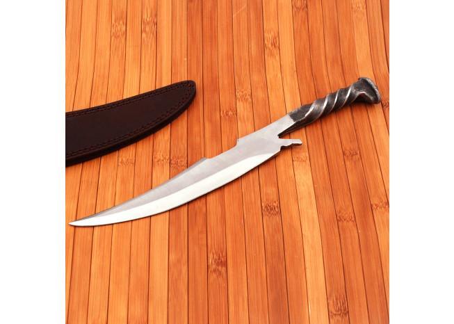 Hand Forged Clip Point Locomotive Railroad Spike Knife knives - Tophatter Daily Deals