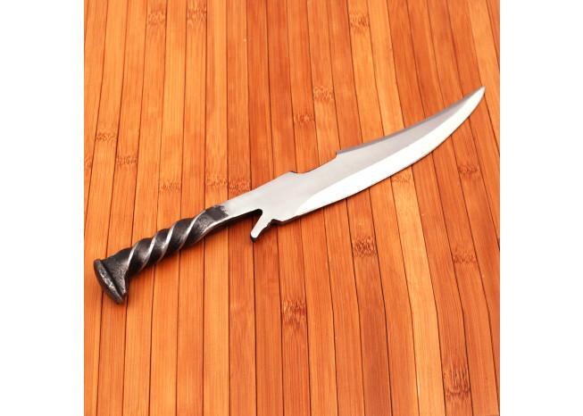 Hand Forged Clip Point Locomotive Railroad Spike Knife knives - Tophatter Daily Deals